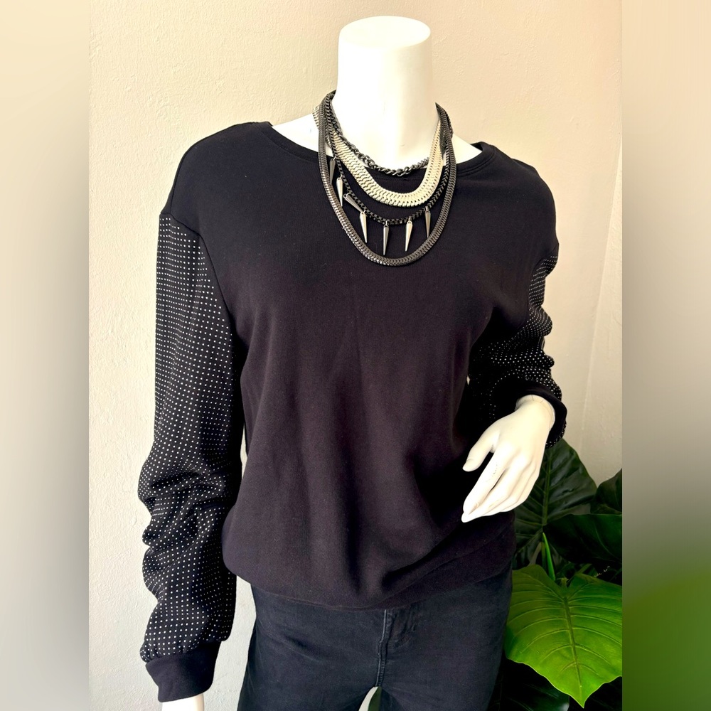 INC woman black sweater, size M.